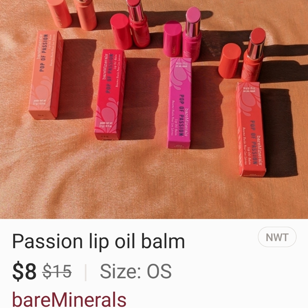 Passion oil lip balm